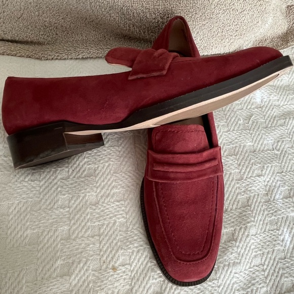 “27 EDIT” Women's Caroline Suede Slip-On Loafers Size 6.5 - Picture 3 of 7